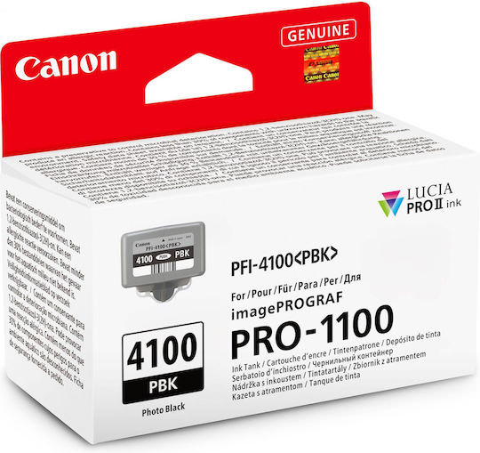 Canon PFI-4100 Γνήσιο Μελάνι Εκτυπωτή InkJet Photo Μαύρο (6777C001) - Image 1