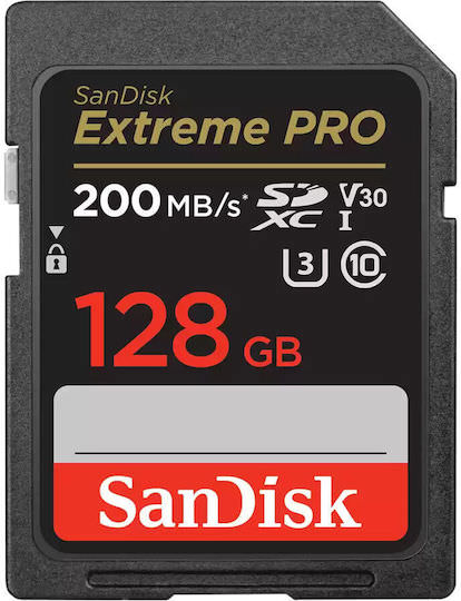 Sandisk Extreme PRO SDXC 128GB Class 10 U3 V30 UHS-I - Image 1