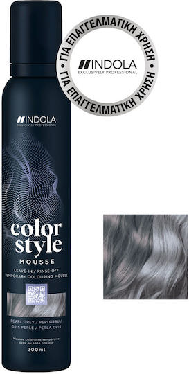 Indola Color Χρωμοαφρός Pearl Grey 200ml - Image 1