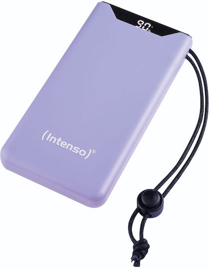 Intenso F10000 Power Bank 10000mAh 20W με Θύρα USB-A και Θύρα USB-C Quick Charge 3.0 Lila - Image 1