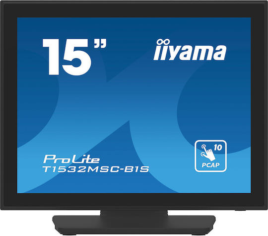 Iiyama ProLite T1532MSC-B1S TN Touch Monitor 15" 1024x768 - Image 1