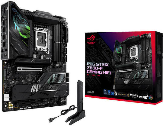 Asus Rog Strix Z890-F Gaming Wifi Motherboard ATX με Intel 1851 Socket 90MB1I40-M0EAY0 - Image 1