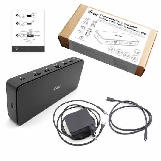 i-tec Thunderbolt 4 Docking Station με HDMI 4K PD Ethernet Μαύρο (TB4DUALDPDOCKPDPRO) - Image 1