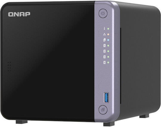 QNap TS-432X NAS Tower με 4 θέσεις για SSD και 2 θύρες Ethernet - Image 1