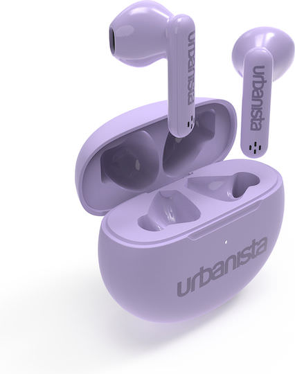 Urbanista Austin Earbud Bluetooth Handsfree Ακουστικά με Αντοχή στον Ιδρώτα και Θήκη Φόρτισης Lavender Purple - Image 1