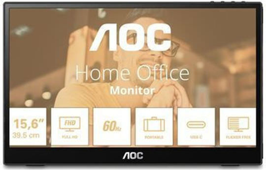 AOC 16T3EA IPS Φορητό Monitor 16" FHD 1920x1080 με Χρόνο Απόκρισης 4ms GTG - Image 1