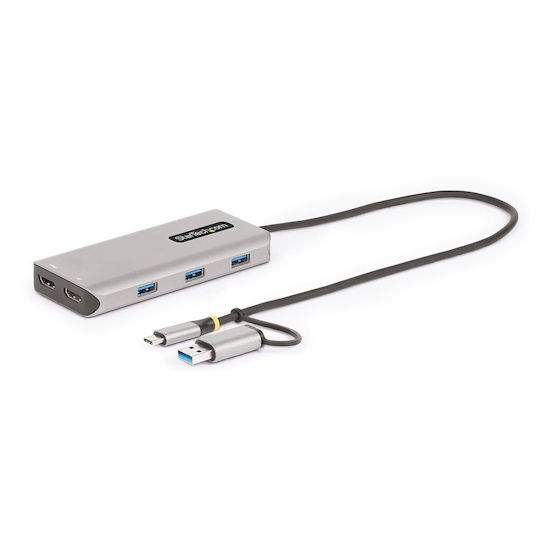 StarTech USB-C Docking Station με HDMI 4K PD Γκρι (167B-USBC-MULTIPORT) - Image 1