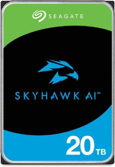 Seagate Skyhawk AI 512E 20TB HDD Σκληρός Δίσκος 3.5" SATA III 7200rpm με 512MB Cache για NAS / Server / Καταγραφικό - Image 1