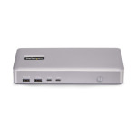StarTech 155UE-USB4-DOCK USB-C Docking Station με HDMI 4K PD Ethernet Ασημί