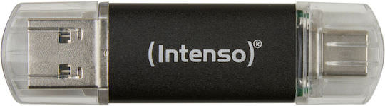 Intenso Twist Line 512GB USB 3.2 Stick με σύνδεση USB-C & USB-A Μαύρο - Image 1