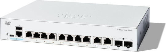 Cisco C1200-8T-E-2G Managed L2 Switch με 10 Θύρες Gigabit (1Gbps) Ethernet και 2 SFP Θύρες - Image 1