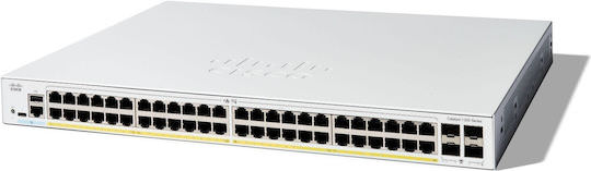 Cisco C1300-48FP-4G Managed L2 / L3 PoE Switch με 48 Θύρες Gigabit (1Gbps) Ethernet και 4 SFP Θύρες - Image 1