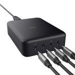 Trust Βάση Φόρτισης GaN με 4 Θύρες USB-C 240W Power Delivery σε Μαύρο χρώμα (Maxo) - Image 3