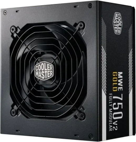 CoolerMaster MWE Gold 750 V2 750W Μαύρο Τροφοδοτικό Υπολογιστή Full Modular 80 Plus Gold - Image 1