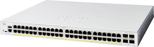 Cisco Catalyst C1300-48FP-4X Managed L2 PoE+ Switch με 48 Θύρες Gigabit (1Gbps) Ethernet και 4 SFP Θύρες - Image 1
