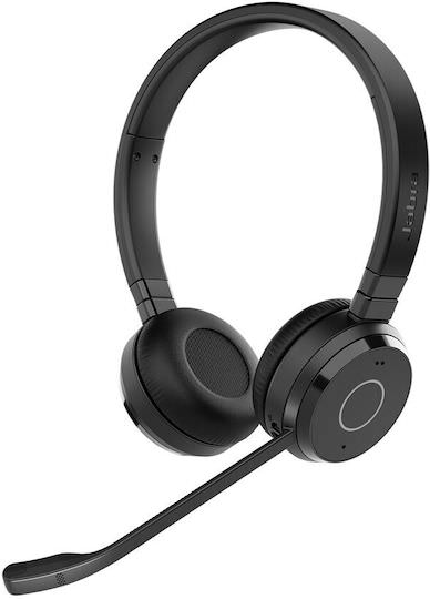 Jabra Evolve 65 TE UC Stereo Ασύρματα On Ear Multimedia Ακουστικά με μικρόφωνο και σύνδεση Bluetooth / USB-A - Image 1