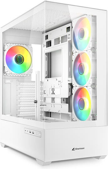 Sharkoon Sharkoon AK6 RGB Midi Tower Κουτί Υπολογιστή με Πλαϊνό Παράθυρο Μαύρο - Image 1