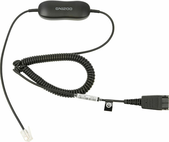 Jabra GN1200 Καλώδιο Quick Disconnect (QD) Coiled to RJ-9 2m (88011-99) - Image 1