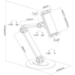 Neomounts DS15-550BL1 Βάση Tablet Γραφείου έως 12.9" σε Μαύρο χρώμα - Image 4