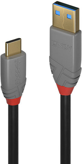 Lindy USB 2.0 Cable USB-C male - USB-C 15W Μαύρο 3m (36919) - Image 1