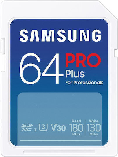 Samsung Evo Plus 2021 SDHC 64GB Class 10 U3 V30 UHS-I με αντάπτορα - Image 1