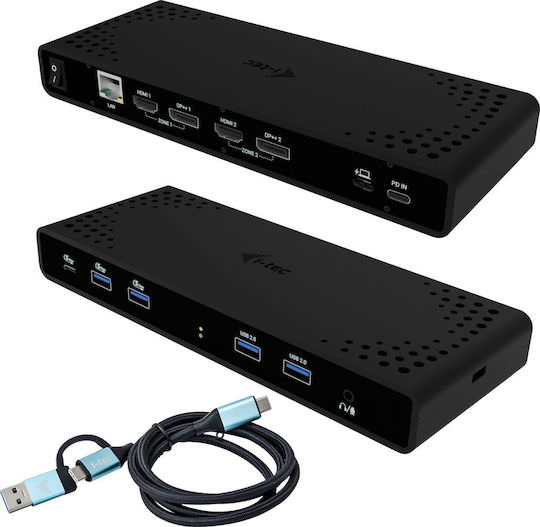 I-tec I-tec Universal Dual 4k Display Station Docking 2xdp 2xhdmi Lan Audio Power Delivery 85w 14176914 8595611707100 - Image 1