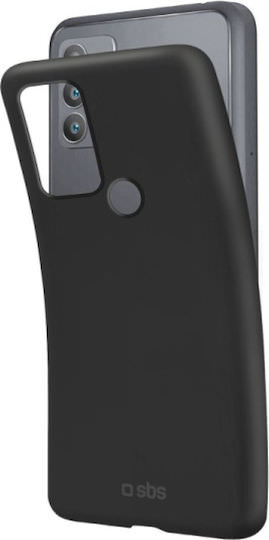 SBS Sensity Soft Back Cover Σιλικόνης Μαύρο (TCL 306 / 30 SE / 30E) - Image 1