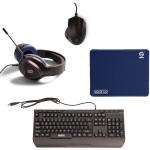 Sparco Σετ Gaming Πληκτρολόγιο με RGB φωτισμό & Ποντίκι (Αγγλικό US) Γκρι - Image 4