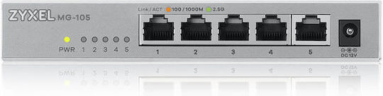 Zyxel XMG-105 Unmanaged L2 Switch με 5 Θύρες Gigabit (1Gbps) Ethernet - Image 1