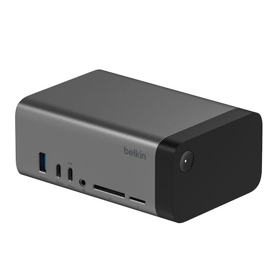 Belkin 11-in-1 Pro GaN Dock USB-C Docking Station με HDMI 4K PD Ethernet και σύνδεση 3 Οθονών Γκρι - Image 1