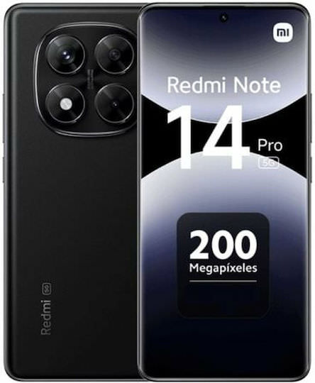 Xiaomi Redmi Note 14 Pro 5G Dual SIM (12/512GB) Midnight Black - Image 1