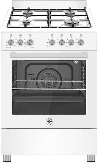 La Germania SE66 4 E B/24 GN Κουζίνα 60lt με Εστίες Φυσικού Αερίου Π60εκ. Λευκή - Image 1