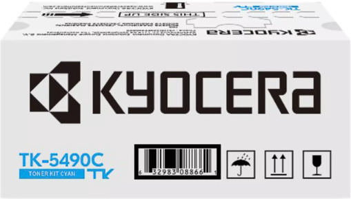 Kyocera TK-5490C Γνήσιο Toner Laser Εκτυπωτή Κυανό 2400 Σελίδων 1T0C22CNL1 - Image 1