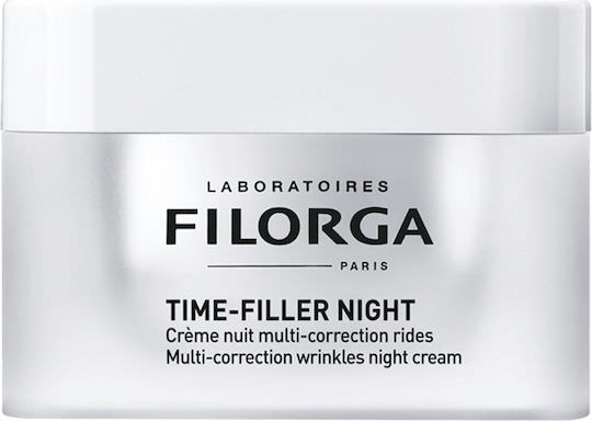 Filorga Time-Filler Night Wrinkle Smoothing Κρέμα Προσώπου Νυκτός για Αντιγήρανση & Ανάπλαση με Υαλουρονικό Οξύ 50ml - Image 1