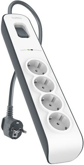 Belkin Πολύπριζο Aσφαλείας 4 Θέσεων με Καλώδιο 2m - Image 1