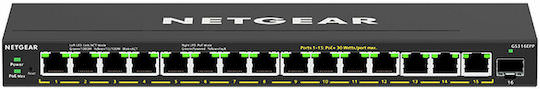 NetGear GS316EPP Managed L2 PoE+ Switch με 15 Θύρες Gigabit (1Gbps) Ethernet - Image 1