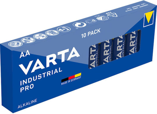 Varta Industrial Pro Αλκαλικές Μπαταρίες AA 1.5V 10τμχ - Image 1