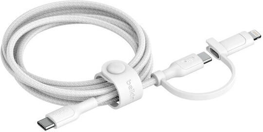 Belkin 'boostcharge Pro' USB-C to Lightning Cable 60W Λευκό 1.5m (CAC003hq1.5MWH) - Image 1