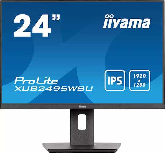 Iiyama ProLite XUB2495WSU-B7 IPS HDR Monitor 24" FHD 1920x1200 με Χρόνο Απόκρισης 4ms GTG - Image 1