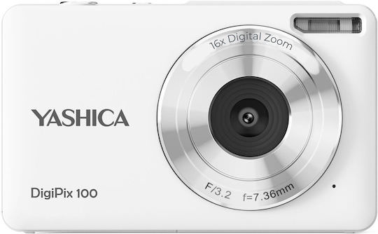 Yashica DigiPix Compact Φωτογραφική Μηχανή 44MP Full HD (1080p) Οπτικού Ζουμ 16x Λευκή - Image 1