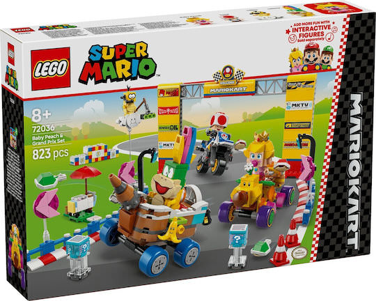 LEGO Super Mario Baby Peach & Grand Prix Set για 8+ Ετών 823τμχ - Image 1