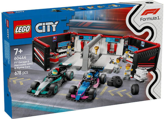 LEGO City F1® Garage & Mercedes-AMG & Alpine Cars για 7+ Ετών 678τμχ - Image 1