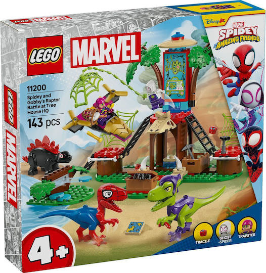 LEGO Spider-Man Spidey and Gobby's Raptor Battle at Tree House HQ για 4+ Ετών 143τμχ - Image 1