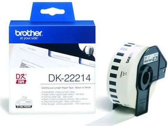 Brother Ταινία Ετικετογράφου 30.5m x 12mm σε Λευκό Χρώμα - Image 1