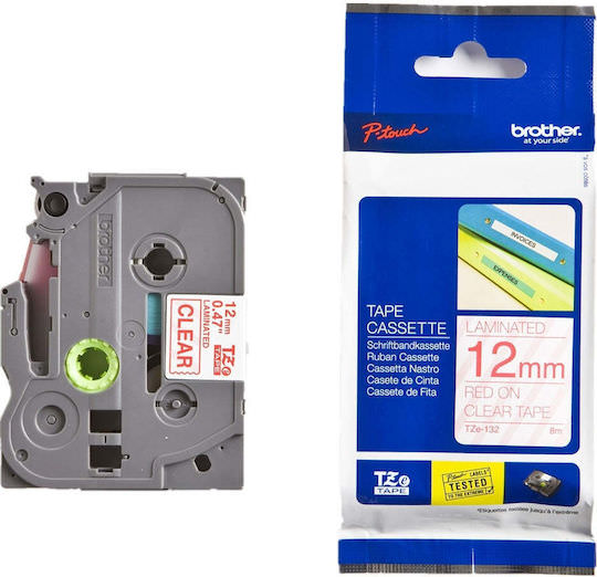 Brother P-touch Ταινία Ετικετογράφου σε Κόκκινο Χρώμα - Image 1