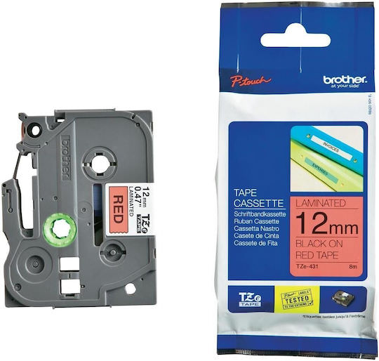 Brother Tze-431 Ταινία Ετικετογράφου σε Μαύρο Χρώμα - Image 1