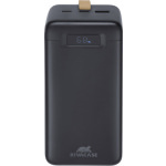Rivacase VA1084 Power Bank 40000mAh 65W με Θύρα USB-A και 2 Θύρες USB-C Μαύρο