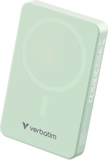 Verbatim Charge 'n' Go MagSafe Power Bank 10000mAh 20W με Θύρα USB-C Power Delivery Πράσινο - Image 1