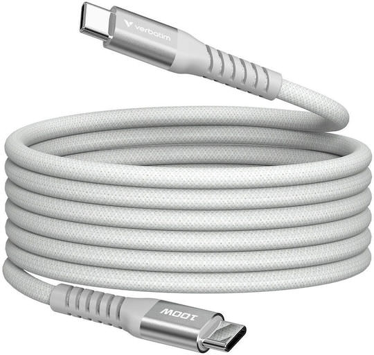 Verbatim Braided USB 2.0 Cable USB-C male - USB-C 100W Γκρι 1.2m 31854 - Image 1