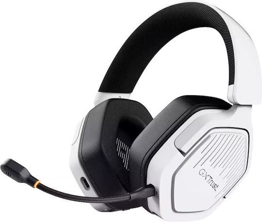 Trust GXT493 Ασύρματο Over Ear Gaming Headset με σύνδεση 3.5mm / Bluetooth / USB Λευκό - Image 1